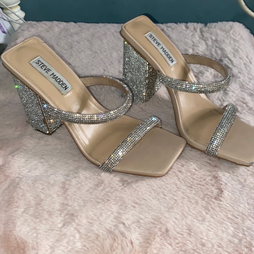 Steve Madden rhinestone heels size 7